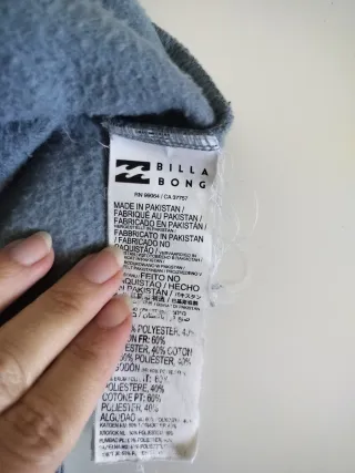 Sudadera Billabong niño capucha azul