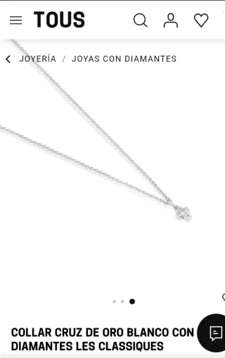 Collar Tous Oro Blanco y Diamantes