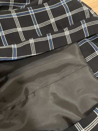 Blazer Lefties cuadros azul marino y blanco