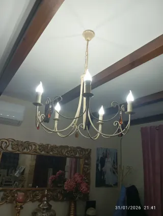 Lámpara de techo estilo rústico