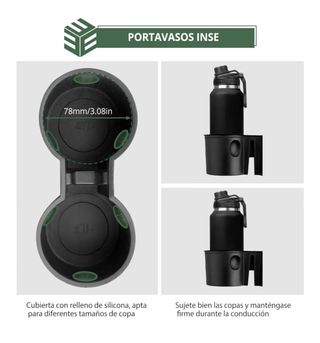 Accesorios Tesla: Organizador y Portavasos