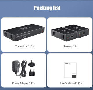 Extensor HDMI PWAY 1x2 60M 1080P POC EDID 3D