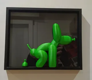 Quadro cane a forma di palloncino POP