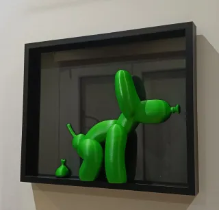 Quadro cane a forma di palloncino POP