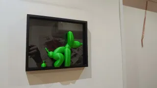 Quadro cane a forma di palloncino POP