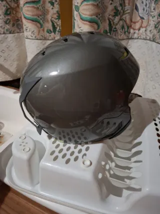 Casco Esquí Wedze Gris con Detalles Amarillos