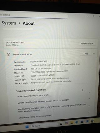 Laptop Acer Aspire 5