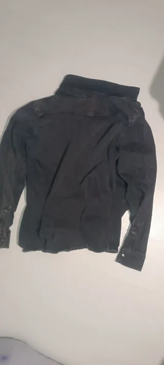 Camisa/Sobrecamisa Negra vaquera Talla S