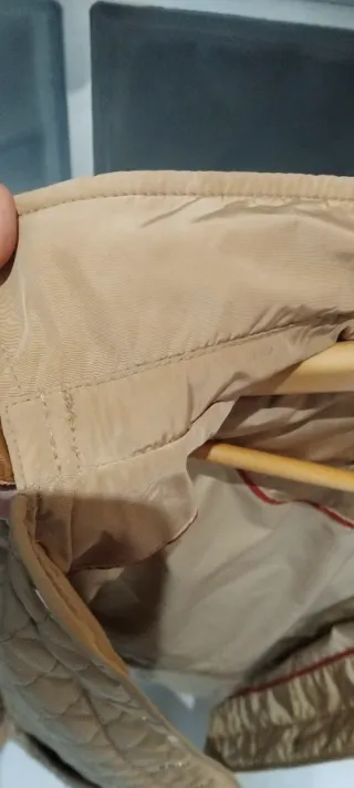 Parka acolchada beige mujer