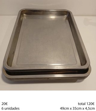 Bandejas Inox Horno