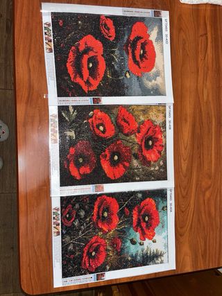 Serie completa de cuadros de diamond paint.