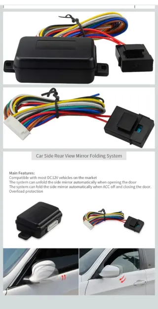 Sistema plegado retrovisores laterales