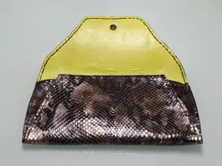 Cartera de fiesta efecto piel serpiente, única!