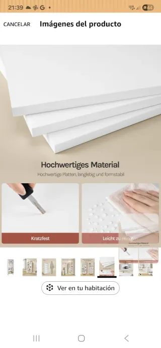 Estantería Woltu Blanca y Madera