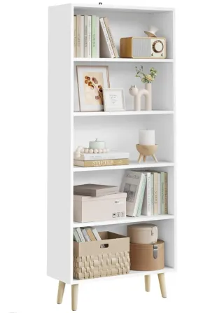 Estantería Woltu Blanca y Madera