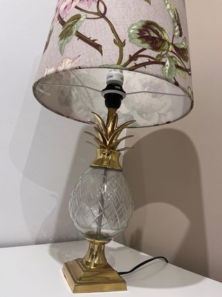 Lámpara Zara Home Piña Cristal Dorada