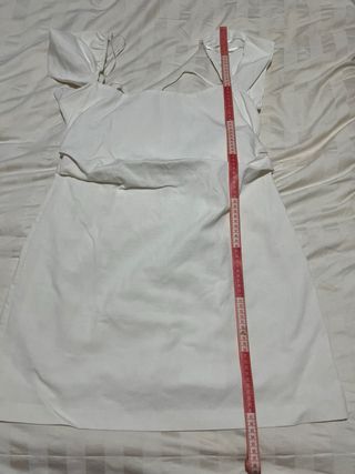 Vestido mini Zara blanco