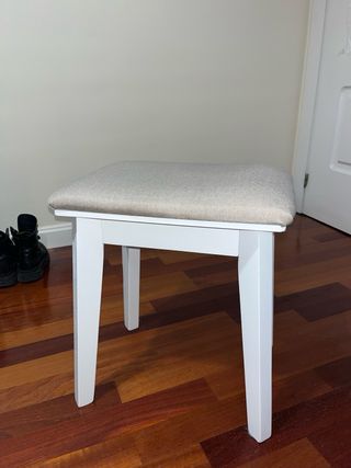 Tocador Blanco con Espejo y Luces LED