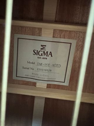 Guitarra Sigma DM-15E AGED