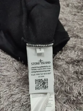 Felpa Stone Island Nera con Cappuccio