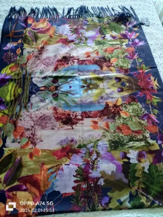 Fular multicolor biscoso