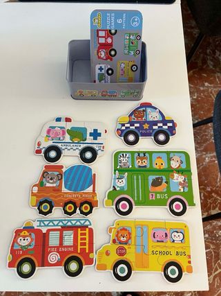 Rompecabezas de animales y vehículos para niños,