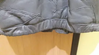 Chaleco de Cuero Patchwork Gris