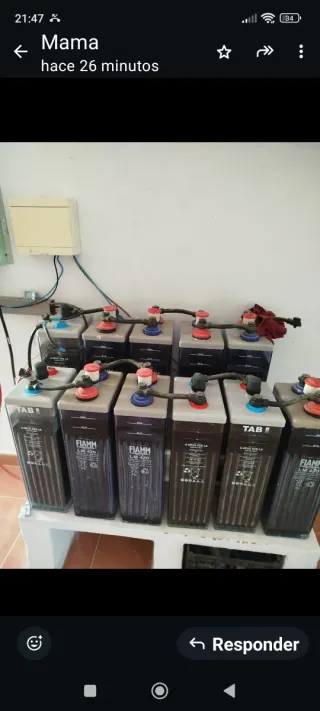 Batería solar FIAMM TAB 2V