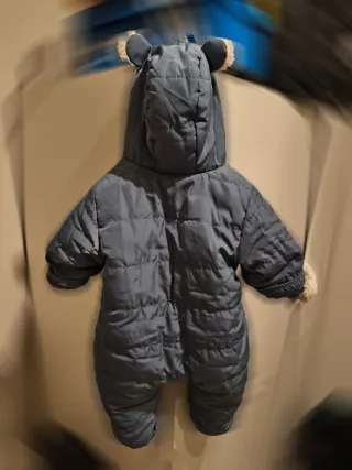 Mono nieve H&M bebé 3M oso peluche · IMPECABLE