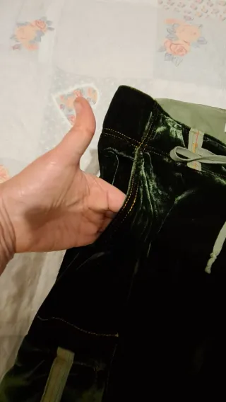 Gonna J.WAS verde velluto