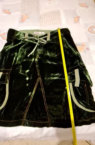 Gonna J.WAS verde velluto