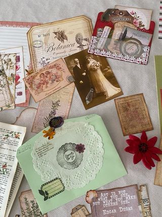 Lote Inspire papeles y elementos para journal