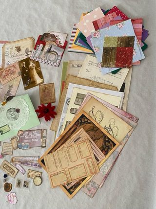 Lote Inspire papeles y elementos para journal