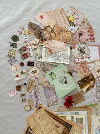 Lote Inspire papeles y elementos para journal