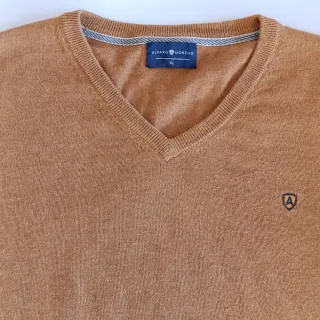 Jersey Alvaro Moreno XL 100% Algodón Mostaza Logo