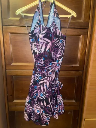 Vestito donna stilizzato viola