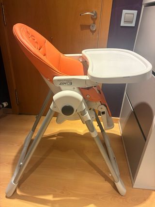 Trona Bebé Peg Perego Naranja Impecable