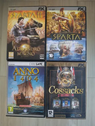 Lote 4 Juegos PC: SPARTA II, SPARTA, ANNO 1404, Co