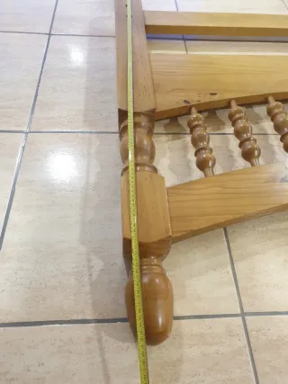 Cama provenzal madera maciza torneada