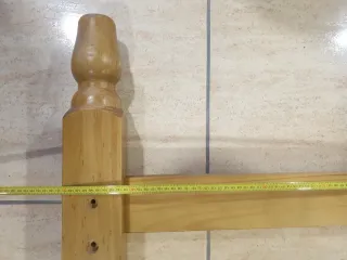 Cama provenzal madera maciza torneada