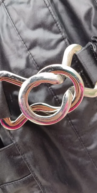 Cappotto Versace donna vintage nero