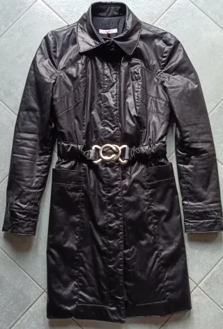 Cappotto Versace donna vintage nero