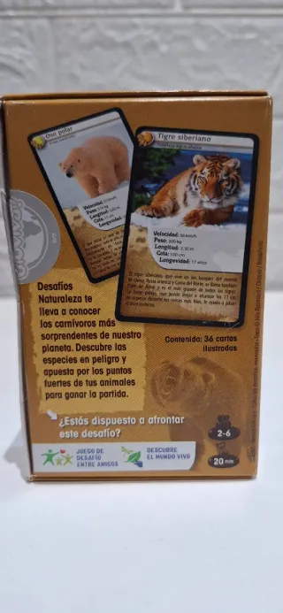 Naipes Desafíos Naturaleza Carnívoros Bioviva