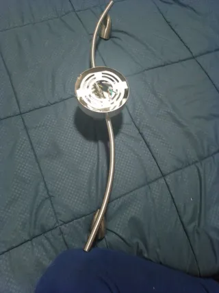 Lámpara de techo focos plata