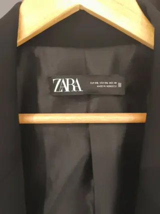 Blazer Zara Oversize Negro Talla xxl