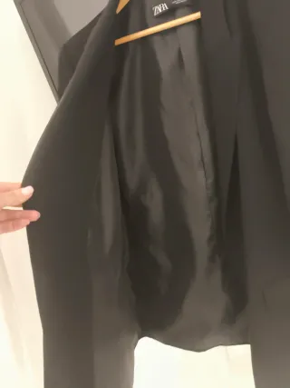 Blazer Zara Oversize Negro Talla xxl