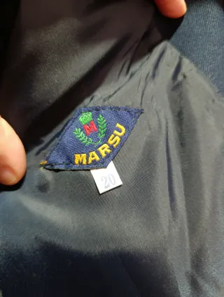 Chaqueta comunión niño azul y dorada