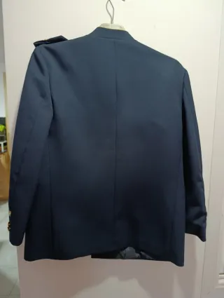 Chaqueta comunión niño azul y dorada