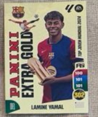 Lote Alex Carta Panini Extra Gold Lamine Yamal