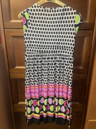 Vestito donna pois stile floreale estivo